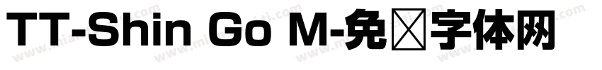 TT-Shin Go M字体转换